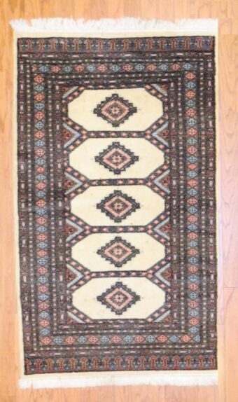Pakistani Hand-knotted Bokhara (3'2 x 5'2)