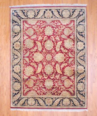 Indo Hand-knotted Mahal (8' x 10')