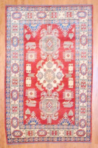 Afghan Hand-knotted Kazak (6'4 x 9'10)