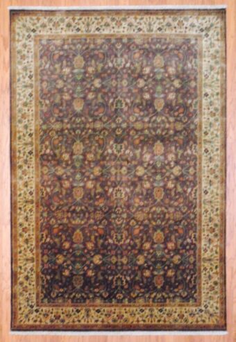 Indo Hand-knotted Fine Mahal (5'10 x 8'6)