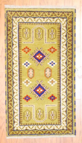 Indo Hand-knotted Kazak (2'1 x 4')