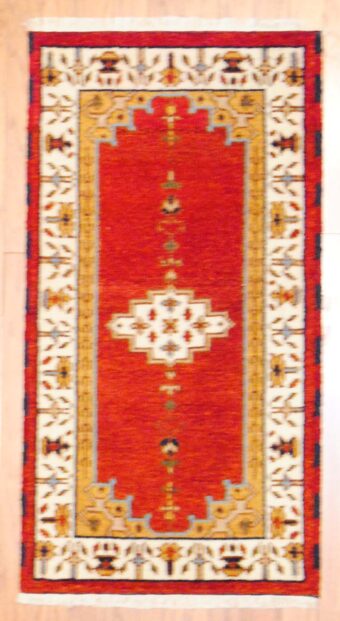 Indo Hand-knotted Kazak (2' x 4')