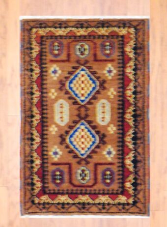 Indo Hand-knotted Kazak (2' x 3')