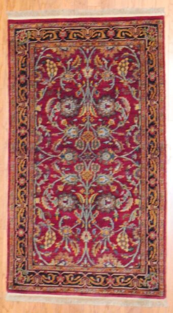 Indo Hand-knotted Mahal (3' x 5')