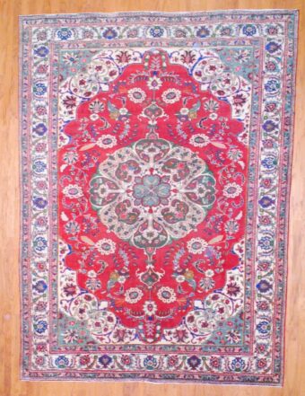 Persian Hand-knotted Tabriz (9' x 12')