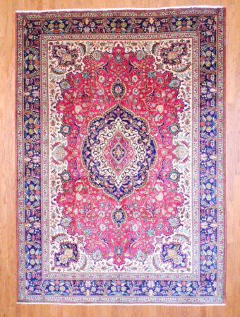 Persian Hand-knotted Tabriz (8'3 x 11'8)