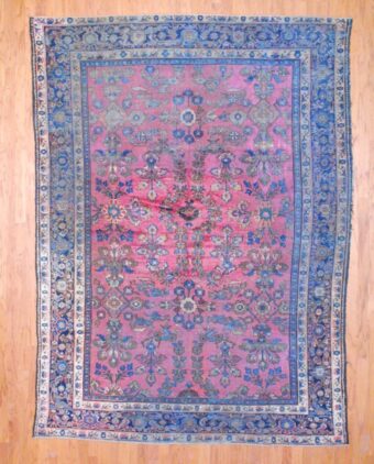 Antique Persian Hand-knotted Mahal (7' x 10')