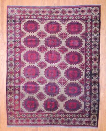 Antique Persian Hand-knotted Turkoman (7'6 x 9'8)