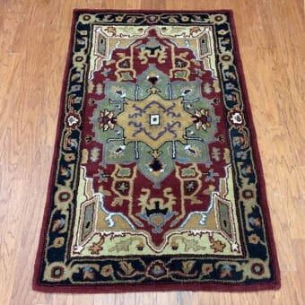 Indo Hand-tufted Heriz Rug (3'3 x 5'3)