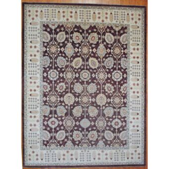 Afghan Hand-knotted Vegetable Dye Wool Rug (9' x 11'10)