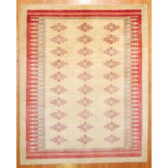 Afghan Hand-knotted Vegetable Dye Wool Rug (9'1 x 11'6)
