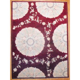 Afghan Hand-knotted Vegetable Dye Wool Rug (9' x 12'3)