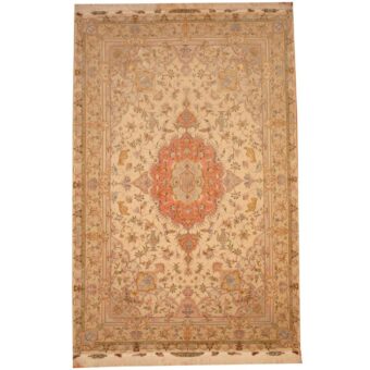 Persian Hand-knotted Tabriz Wool Rug (6'7 x 10')