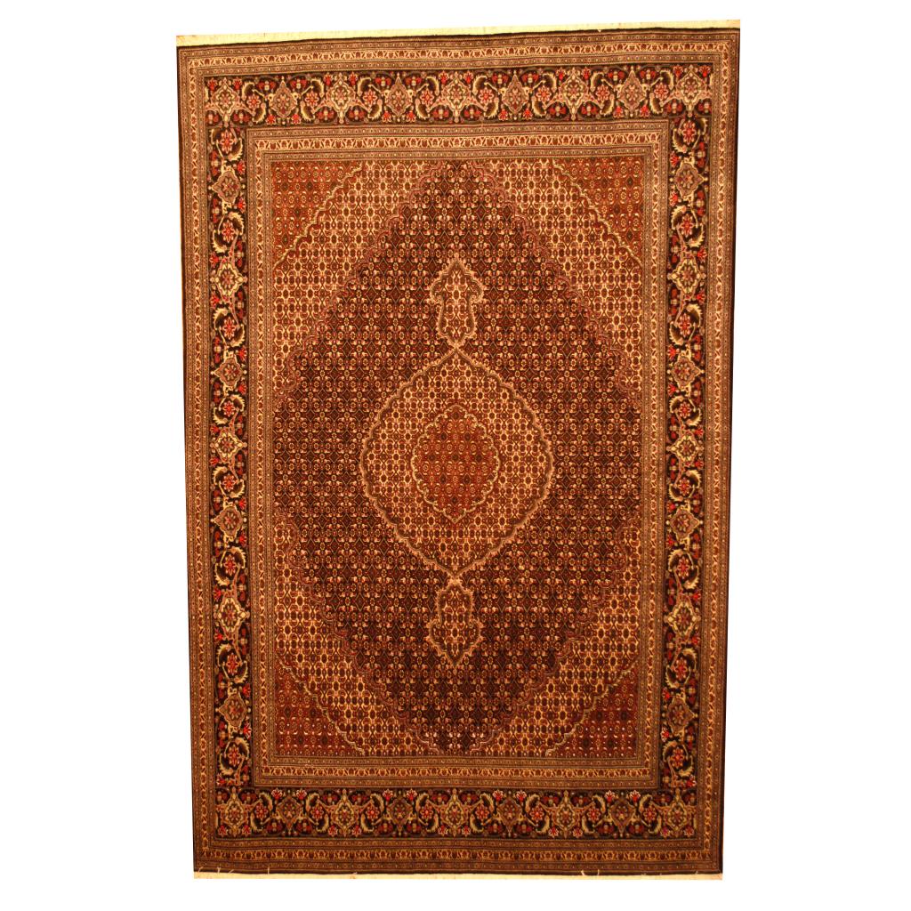 Persian Hand-knotted Fish Tabriz (6'7 x 10')
