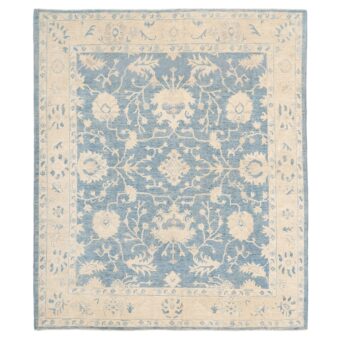 Afghan Hand-knotted Vegetable Dye Oushak Wool Rug (7'10 x 9')