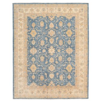Afghan Hand-knotted Vegetable Dye Oushak Wool Rug (8' x 10'1)