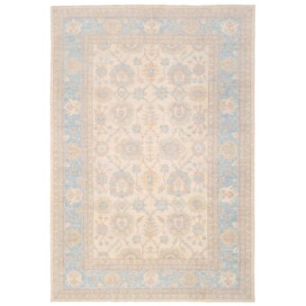 Afghan Hand-knotted Vegetable Dye Oushak Wool Rug (10'2 x 14'7)