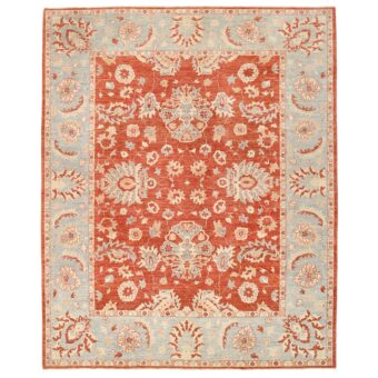 Afghan Hand-knotted Vegetable Dye Oushak Wool Rug (8'1 x 9'11)