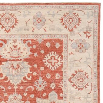 Afghan Hand-knotted Vegetable Dye Oushak Wool Rug (10' x 14')