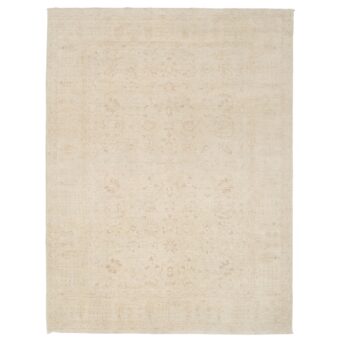 Afghan Hand-knotted Vegetable Dye Fine Oushak Wool Rug (8'8 x 11'4)