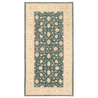 Afghan Hand-knotted Vegetable Dye Fine Oushak Wool Rug (7'4 x 14'4)