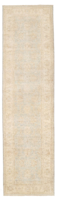 Afghan Hand-knotted Vegetable Dye Oushak Wool Runner (2'8 x 10')