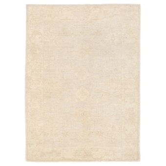 Afghan Hand-knotted Vegetable Dye Fine Oushak Wool Rug (4'3 x 5'10)