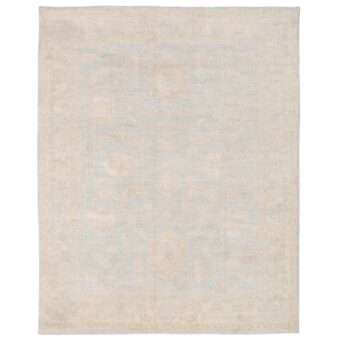 Afghan Hand-knotted Vegetable Dye Fine Oushak Wool Rug (8' x 9'9)