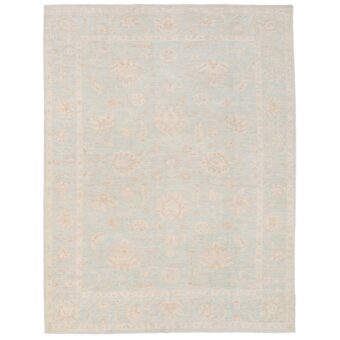 Afghan Hand-knotted Vegetable Dye Oushak Wool Rug (7'11x 10')