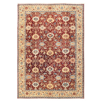 Afghan Hand-knotted Vegetable Dye Oushak Wool Rug (10' x 14'3)