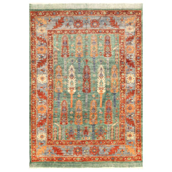 Afghan Hand-knotted Vegetable Dye Bakhtiari Wool Rug (6'1 x 8'2)