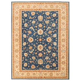 Afghan Hand-knotted Vegetable Dye Oushak Wool Rug (9'4 x 11'3)