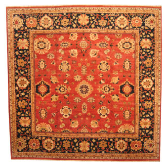 Afghan Hand-knotted Vegetable Dye Oushak Wool Rug (14'3 x 14'6)