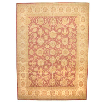 Afghan Hand-knotted Vegetable Dye Oushak Wool Rug (11'5 x 15'7)