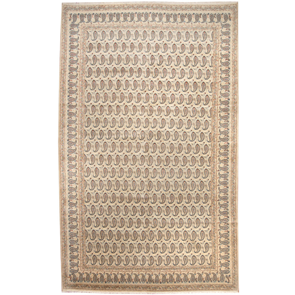 Persian Hand-knotted 1950s Semi-antique Kashan Wool Rug (10'2 x 15'10)
