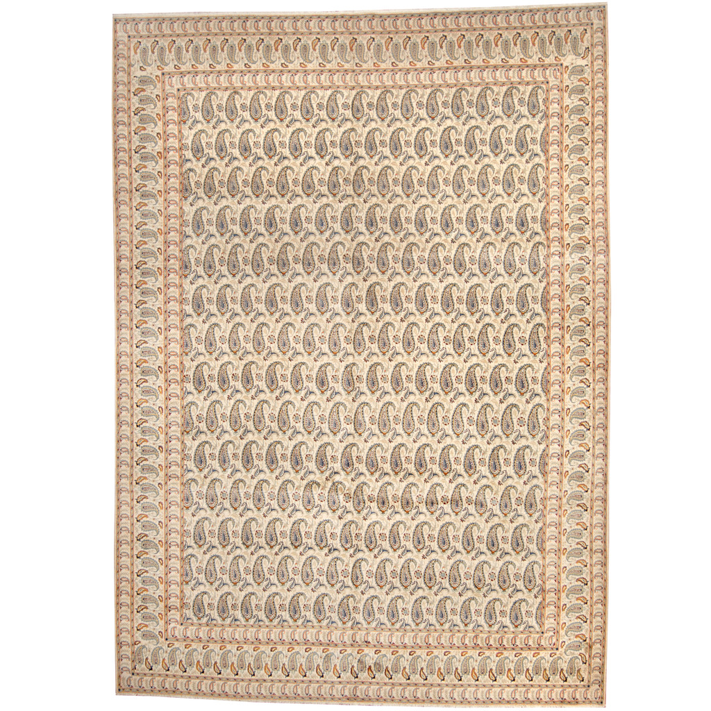 Persian Hand-knotted 1940s Semi-antique Kashan Wool Rug (10'5 x 14'8)