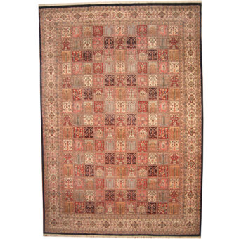 Persian Hand-knotted 1960s Semi-antique Kerman Wool Rug (12' x 17'5)