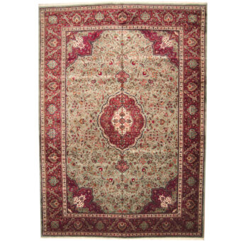 Persian Hand-knotted 1950s Semi-antique Sarouk Wool Rug (11'4 x 16'2)