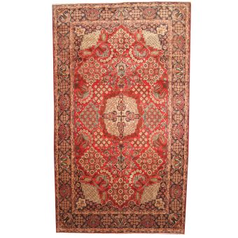 Persian Hand-knotted 1960s Semi-antique Tabriz Wool Rug (9'5 x 16'4)