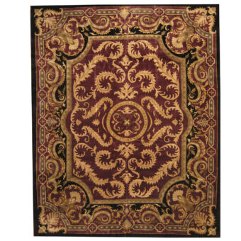 Indo Tibetan Hand-knotted Aubusson Wool Rug (12'2 x 15'2)