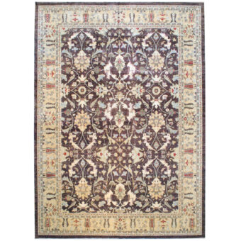 Afghan Hand-knotted Vegetable Dye Wool Rug (12'9 x 17'7)