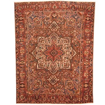 Persian Hand-knotted Semi-Antique 1940s Tribal Bakhtiari Wool Rug (10' x 13'1)