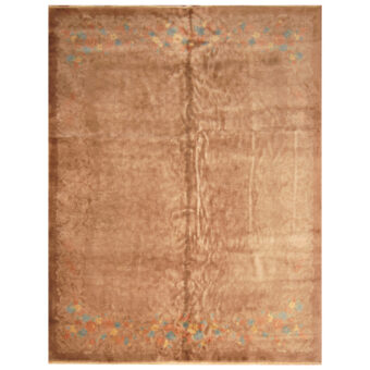 Persian Hand-knotted Antique 1920s Art Deco Wool Rug (9' x 11'9)