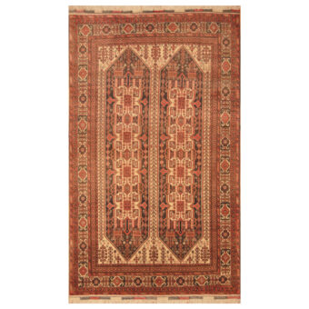 Afghan Hand-knotted Tribal Turkomen Wool Rug (4'9 x 8'1)