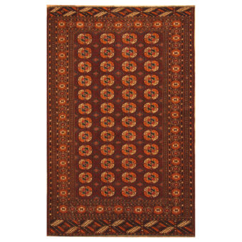 Afghan Hand-knotted Antique 1920s Turkomen Wool Rug (4'1 x 6'2)
