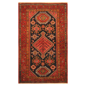 Persian Hand-knotted Tribal Hamadan Wool Rug (3'10 x 6'7)