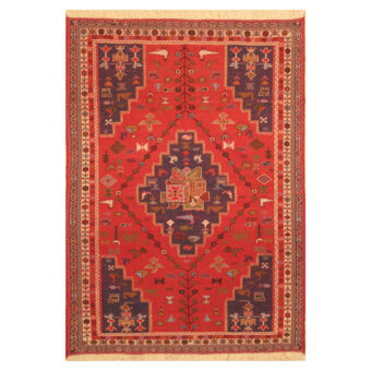 Persian Hand-knotted Afshar Wool Rug (4'4 x 6'2)