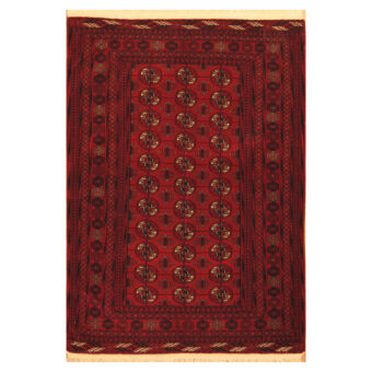 Afghan Hand-knotted Tribal Turkoman Wool Rug (4' x 5'6)