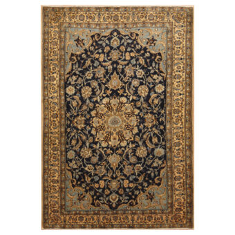 Persian Hand-knotted 1960s Nain Wool Rug (4' x 5'9)