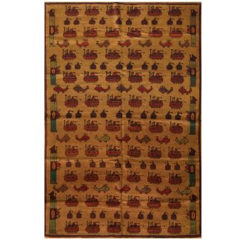 Afghan Hand-knotted Wool War Rug (6'3 x 8'4)